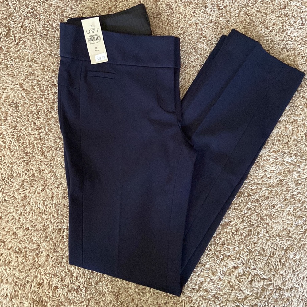 LOFT Petites (0P) Marisa straight dress pants (BNWT)